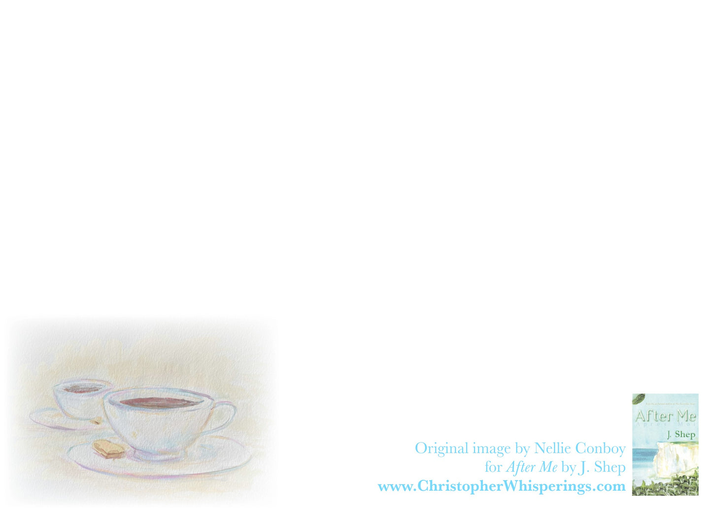 Café au Lait Flat Card - Set of 5 Flat Cards and Envelopes
