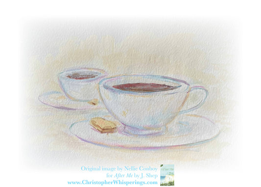 Café au Lait Fold Card - Set of 5 Fold Cards and Envelopes